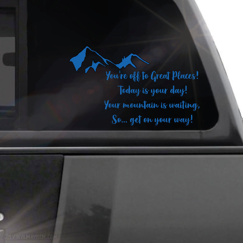 You&#39;re Off To Great Places! vinyl sticker