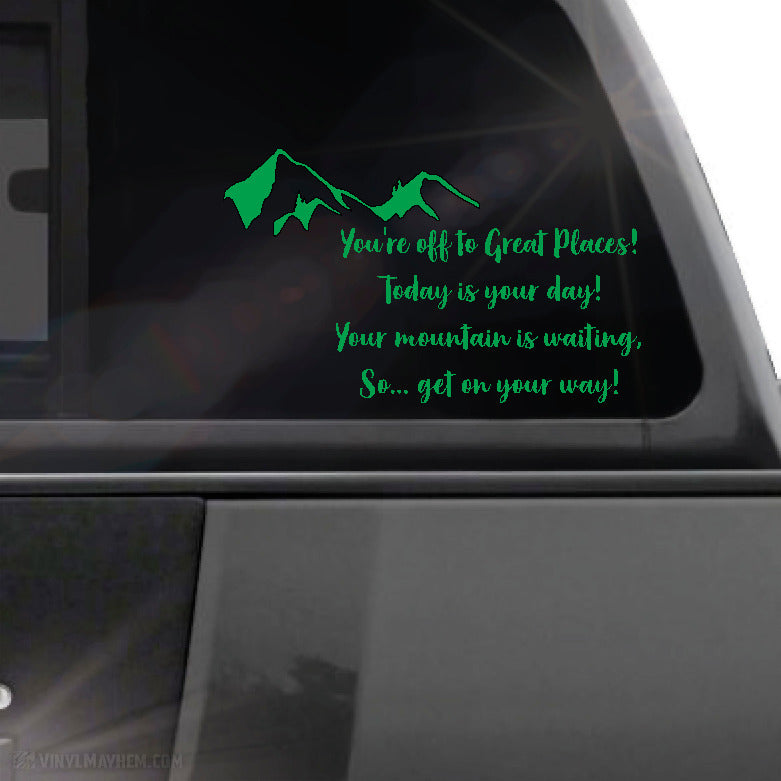 You&#39;re Off To Great Places! vinyl sticker
