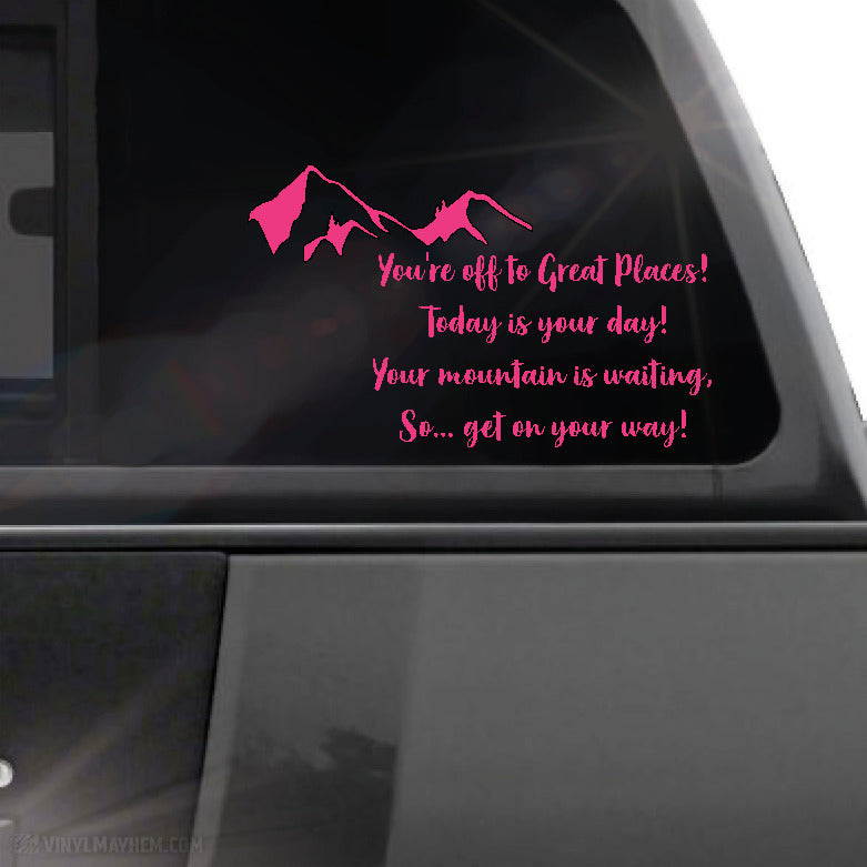 You&#39;re Off To Great Places! vinyl sticker