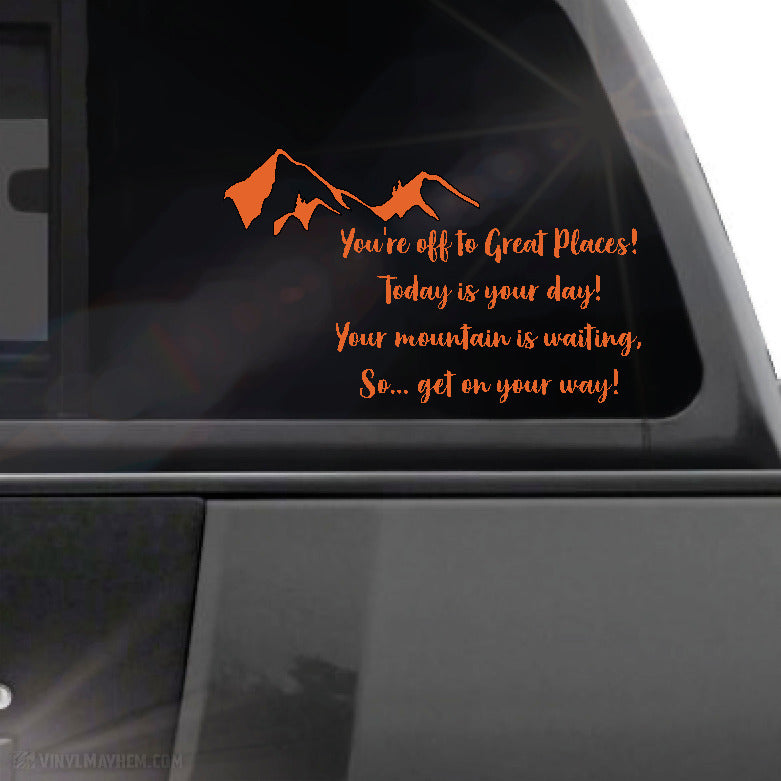 You&#39;re Off To Great Places! vinyl sticker