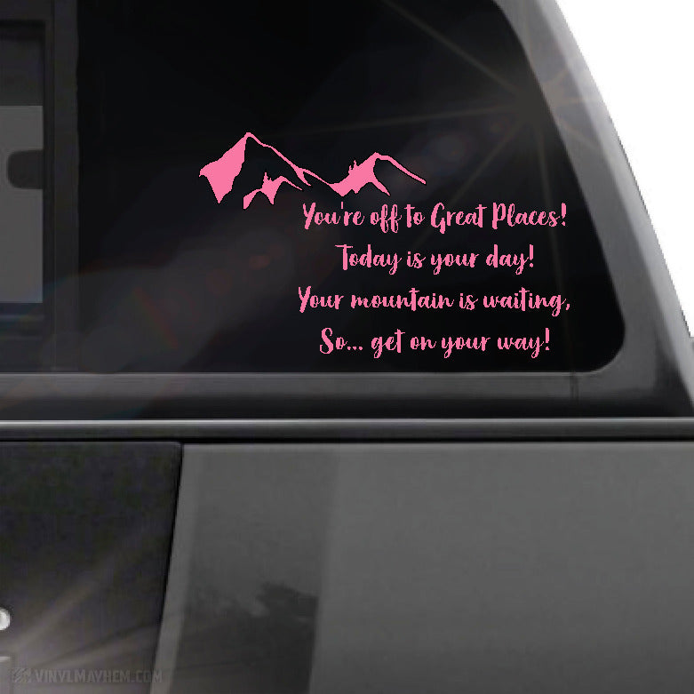 You&#39;re Off To Great Places! vinyl sticker