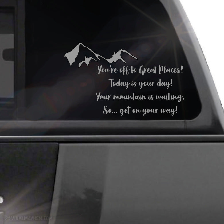 You&#39;re Off To Great Places! vinyl sticker