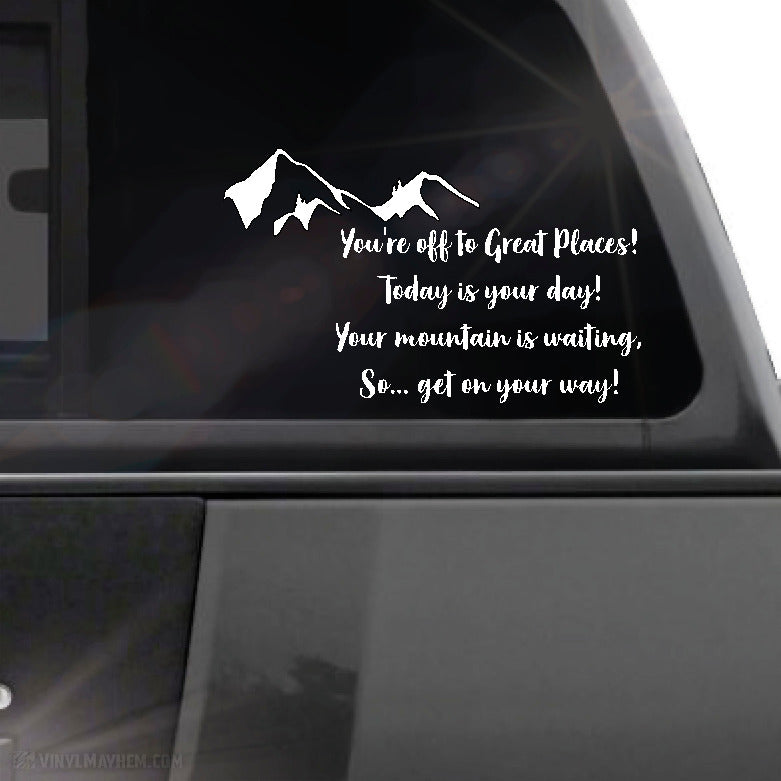 You&#39;re Off To Great Places! vinyl sticker