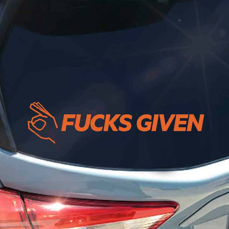 Zero F$&amp;KS Given with hand vinyl sticker