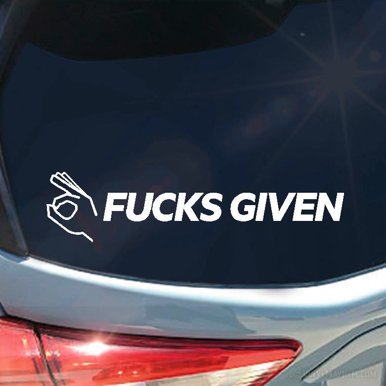 Zero F$&amp;KS Given with hand vinyl sticker