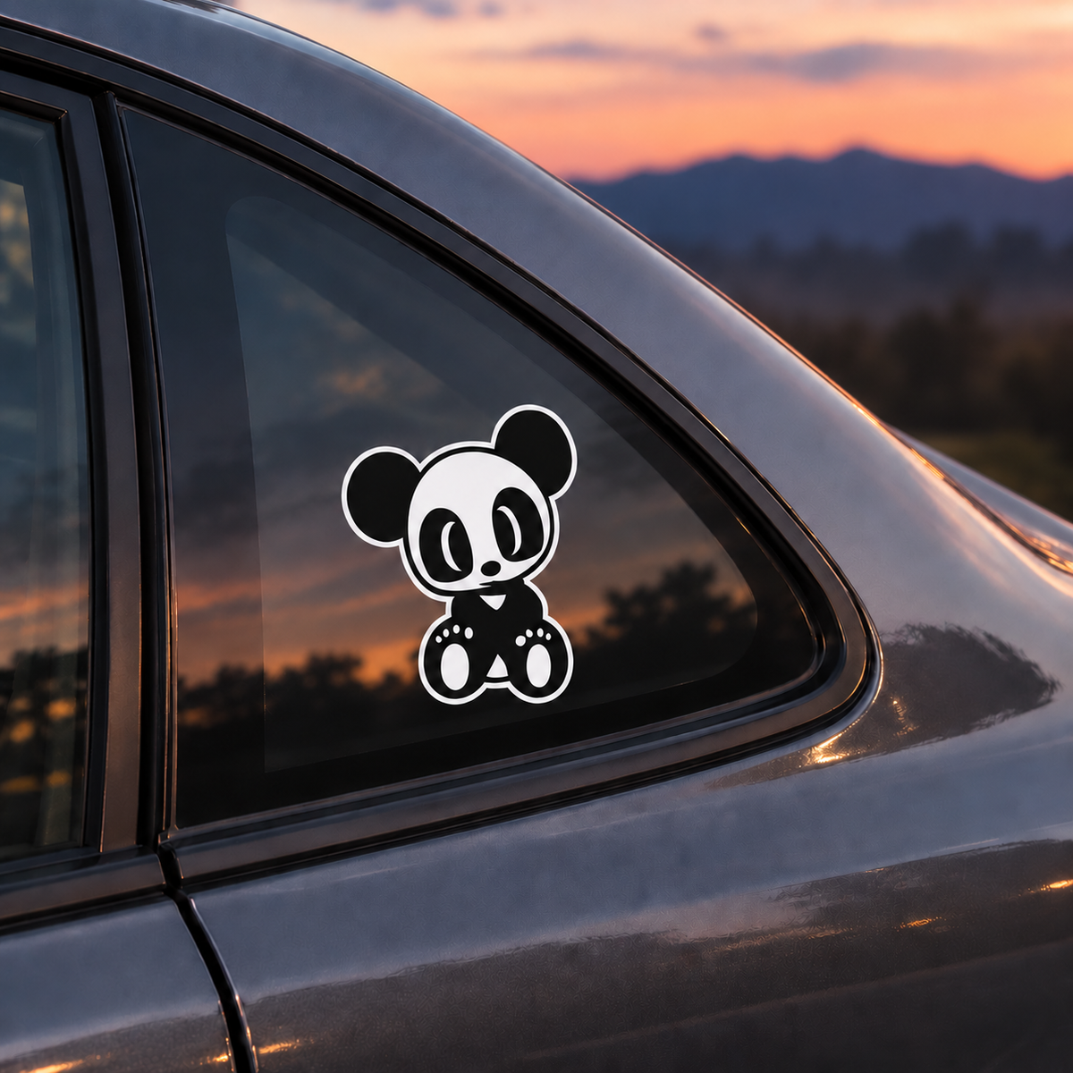 JDM Panda sitting upright sticker