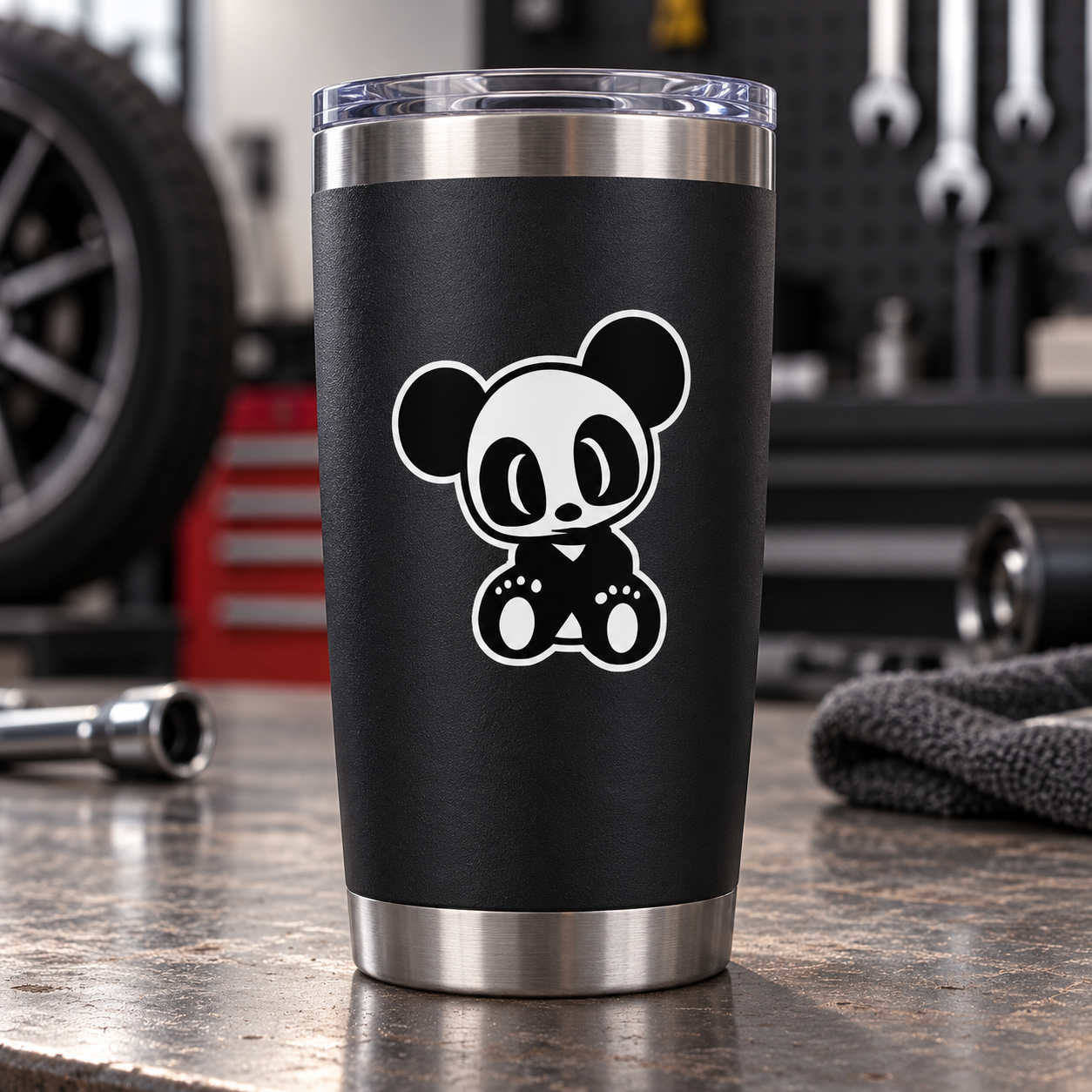 JDM Panda sitting upright sticker