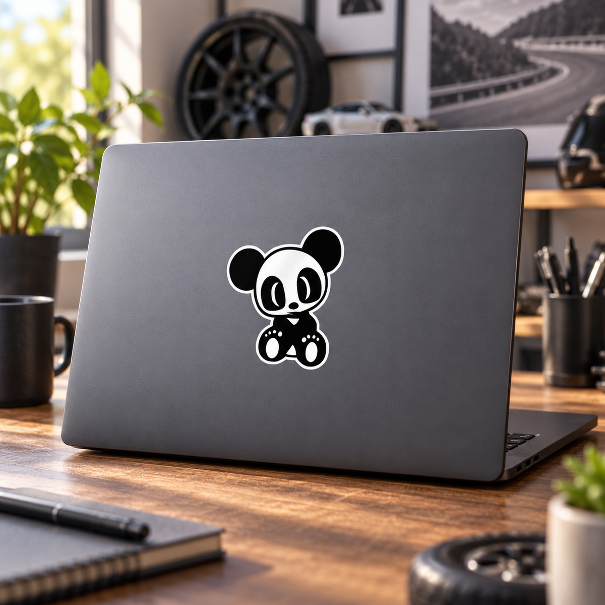 JDM Panda sitting upright sticker