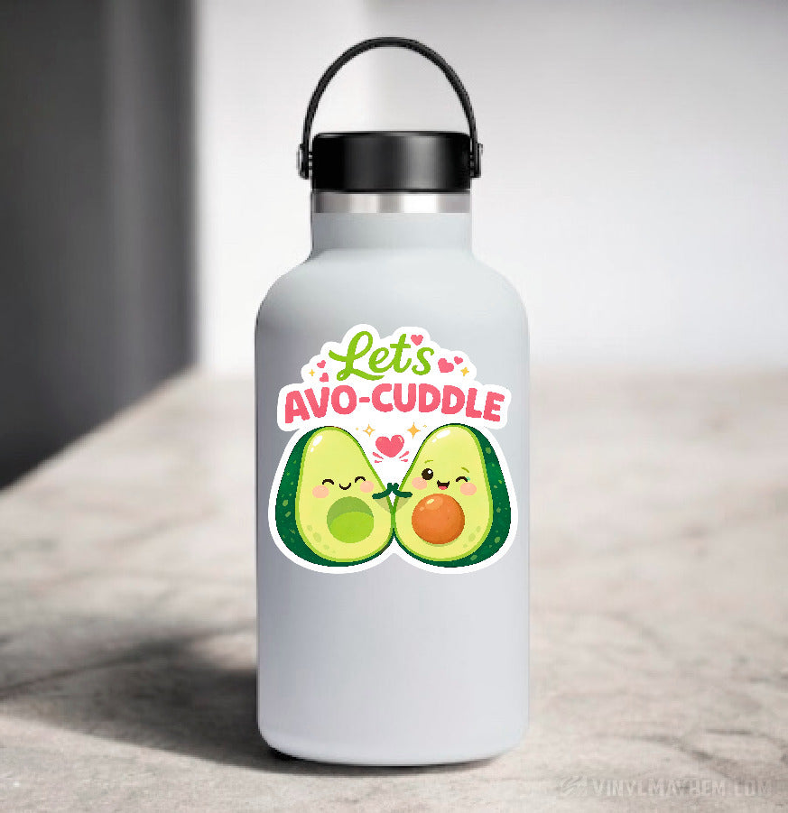 Let’s Avo-Cuddle Avocado Sticker