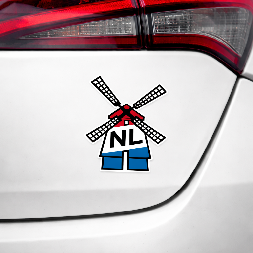 Netherlands NL Windmill Sticker