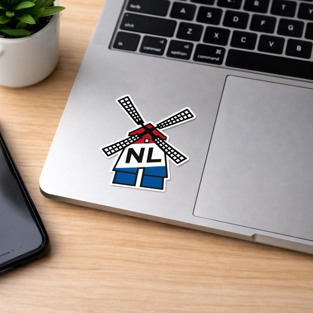 Netherlands NL Windmill Sticker