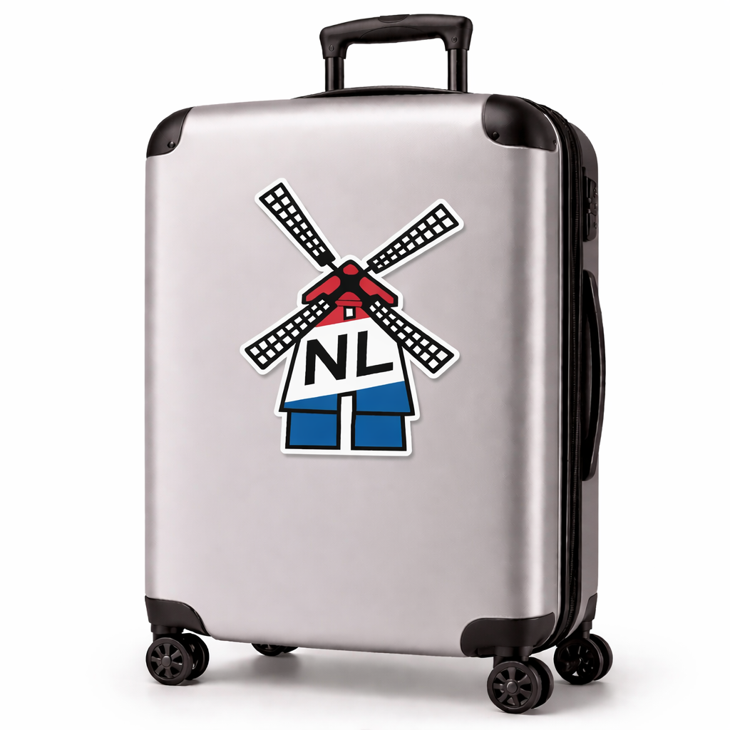Netherlands NL Windmill Sticker