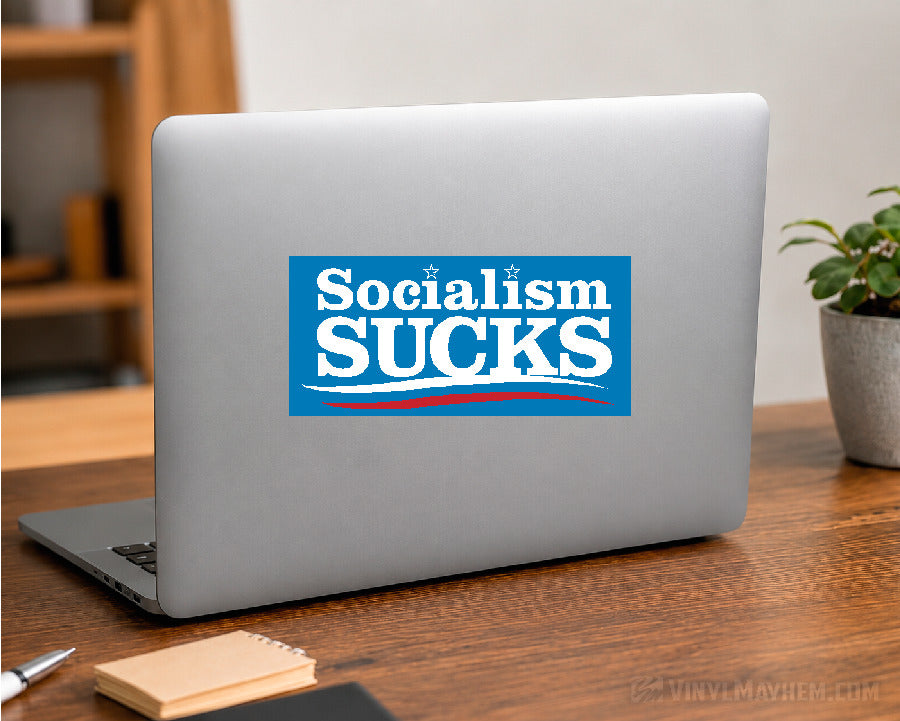 Socialism Sucks Patriotic Political Vinyl Sticker
