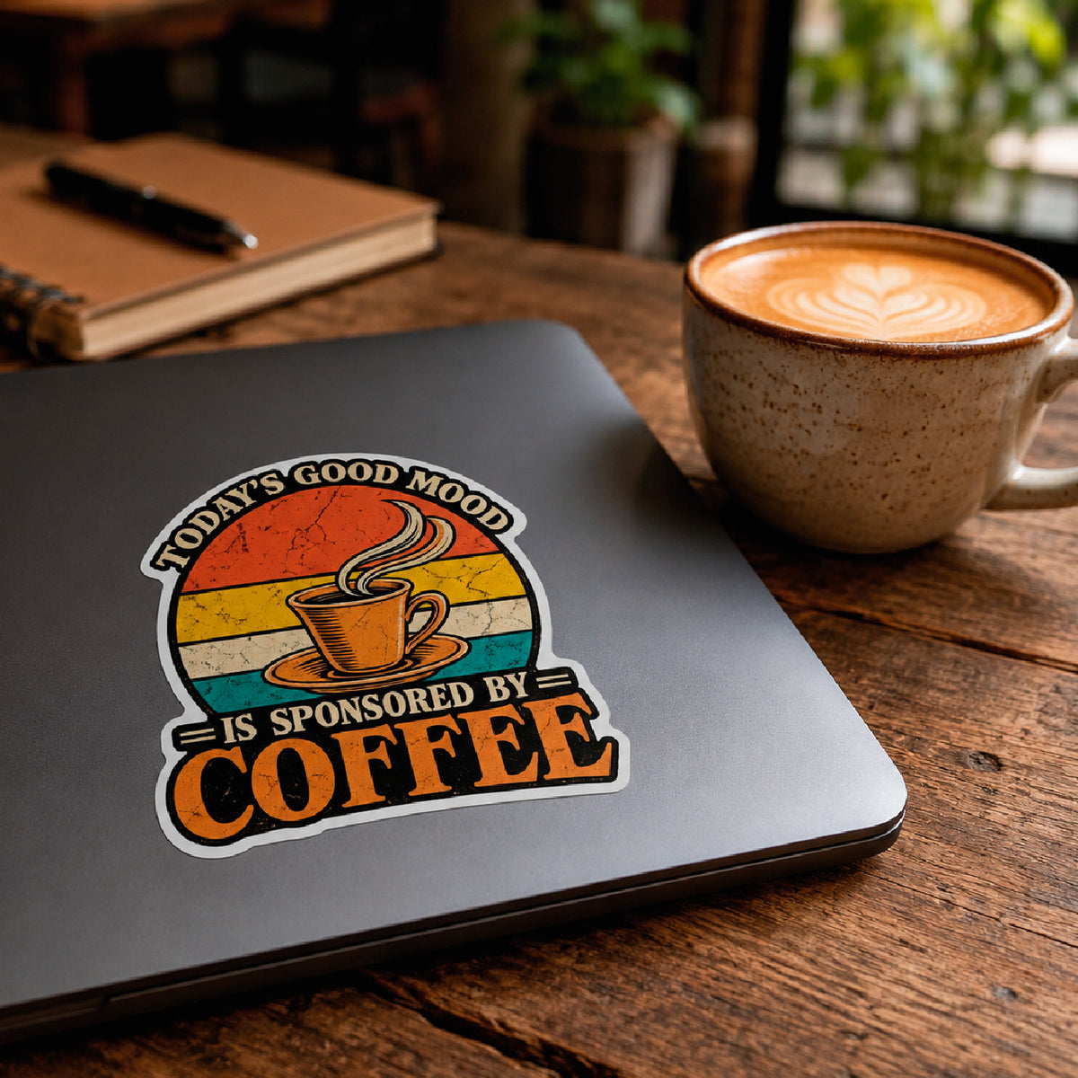 Today's Good Mood is Sponsored by Coffee sticker