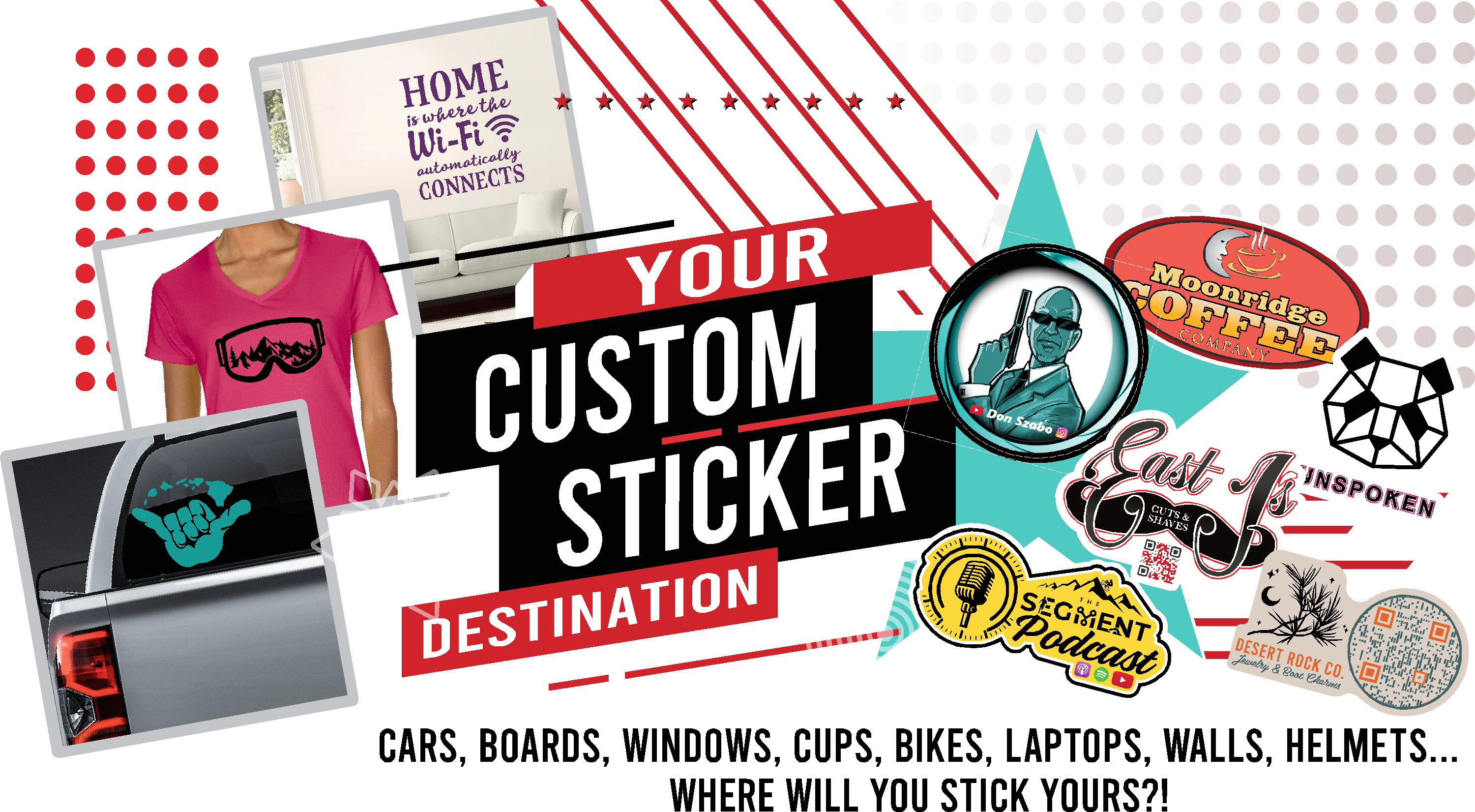 Custom 2 Vinyl Stickers - Sticky Brand