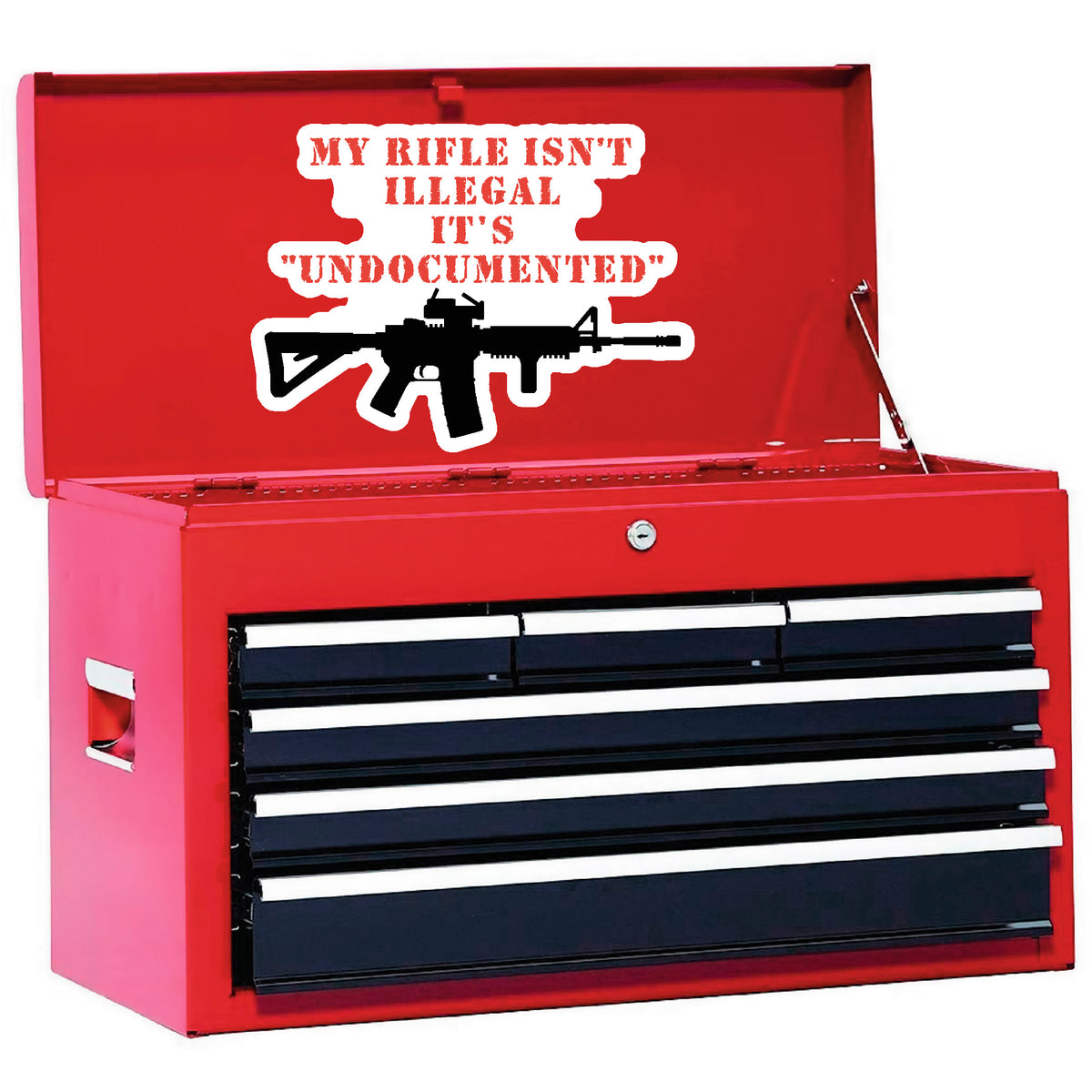 My Rifle Isn&#39;t illegal It&#39;s Undocumented sticker