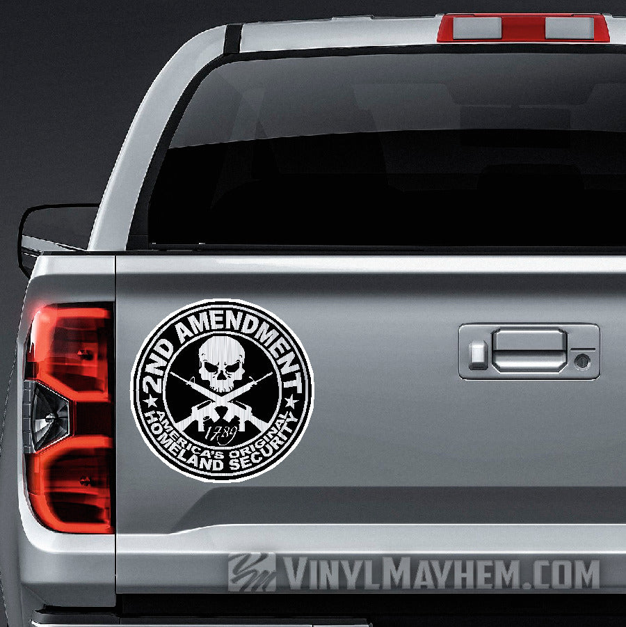 Dhs Sticker 2nd Amendment America's Original Homeland Security Stickers & Decals ...