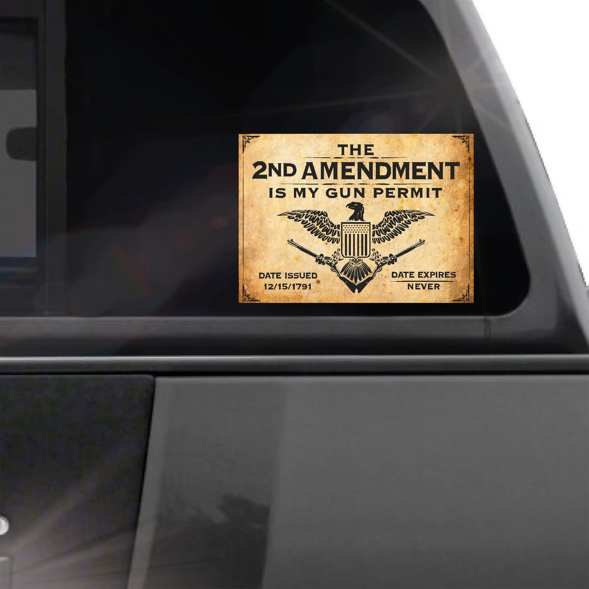 The 2nd Amendment is my Gun Permit sticker