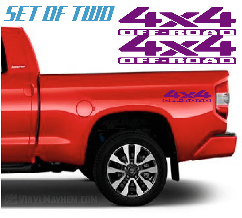 4x4 Off-Road vinyl sticker set