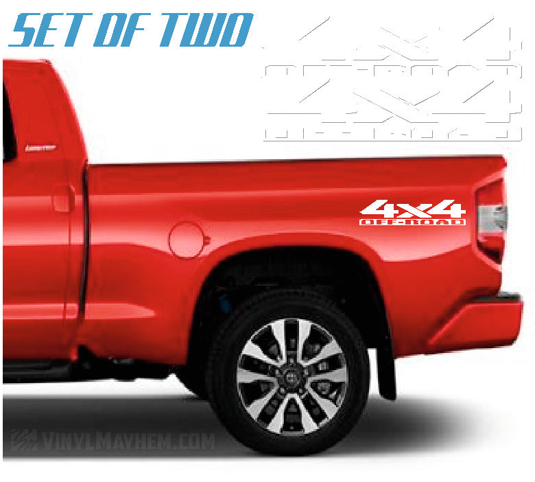 4x4 Off-Road vinyl sticker set