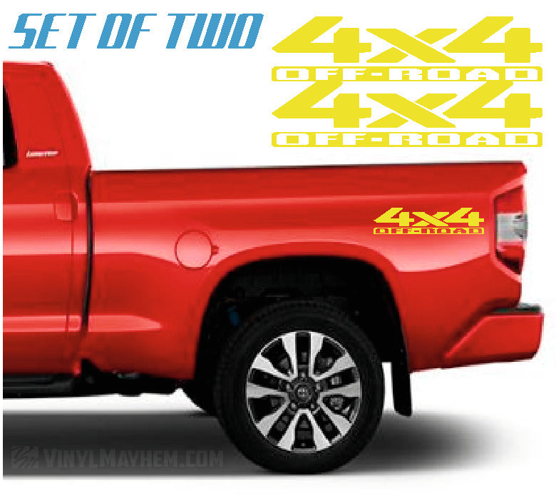 4x4 Off-Road vinyl sticker set