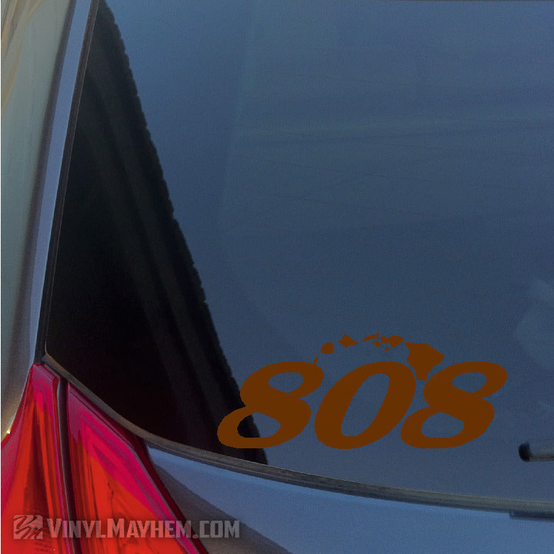 808 Hawaiian Islands vinyl sticker