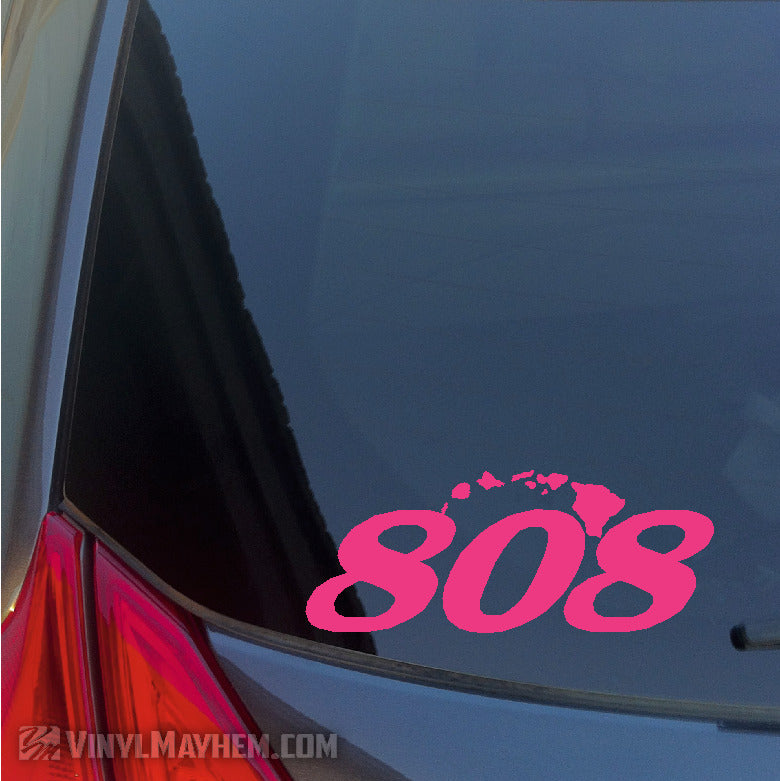 808 Hawaiian Islands vinyl sticker