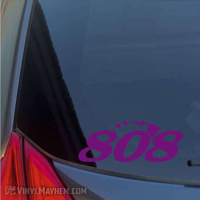 808 Hawaiian Islands vinyl sticker
