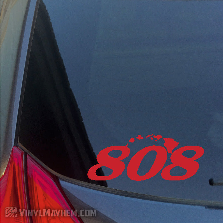 808 Hawaiian Islands vinyl sticker