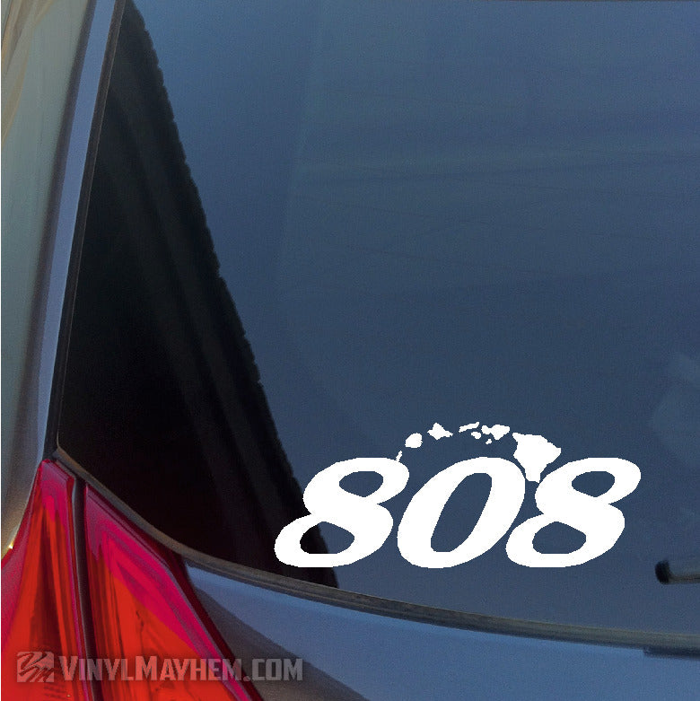 808 Hawaiian Islands vinyl sticker