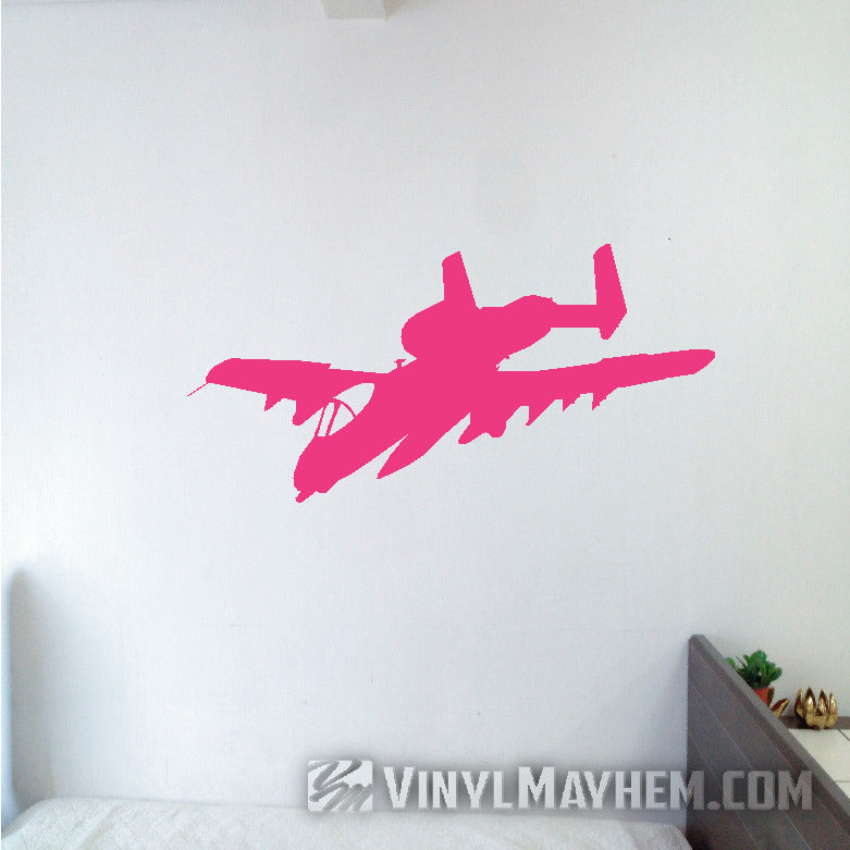 Warthog airplane silhouette vinyl sticker