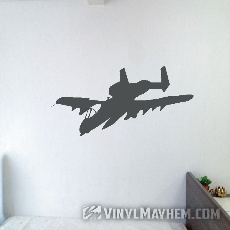 A-10 Thunderbolt II Warthog airplane silhouette vinyl sticker
