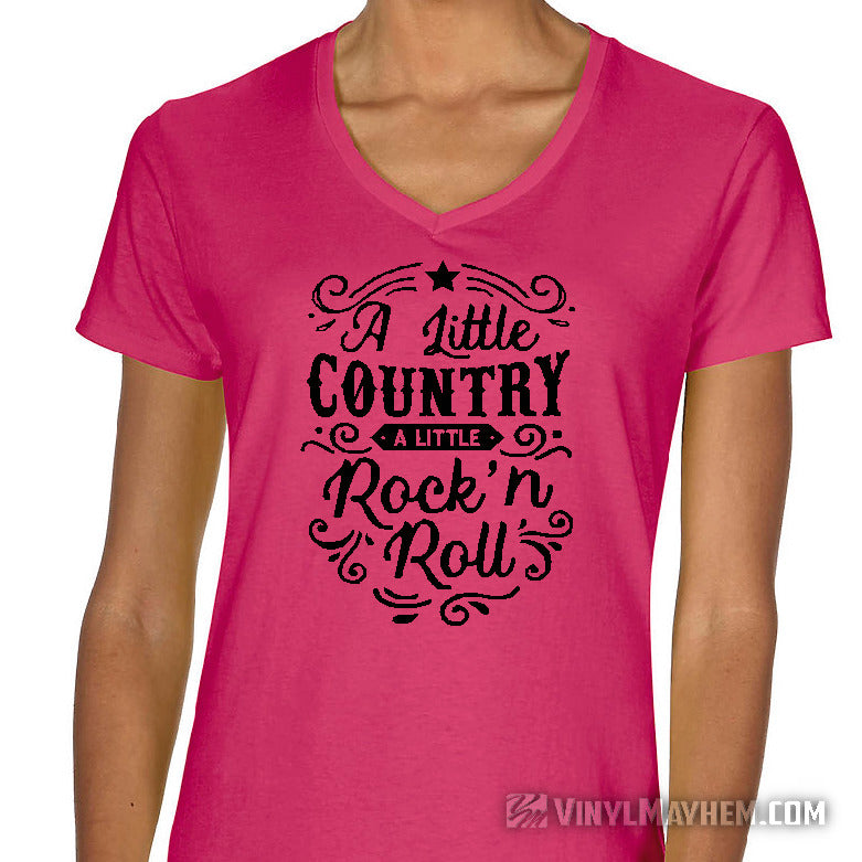 A Little Country A Little Rock 'N Roll women's T-Shirt