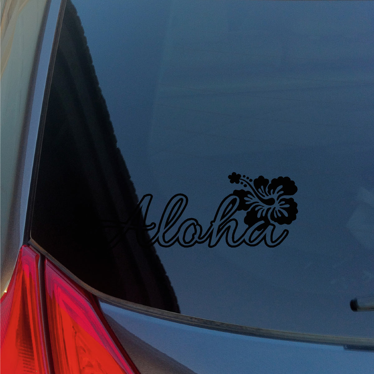 Aloha Hibiscus Flower vinyl sticker