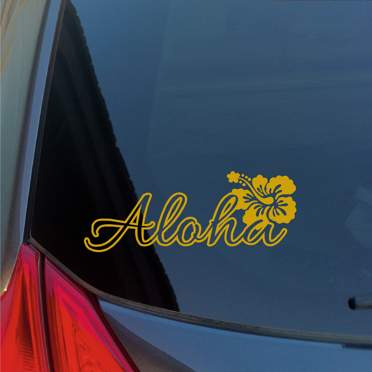 Aloha Hibiscus Flower vinyl stickers