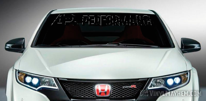 APR Performance vinyl windshield banner sticker