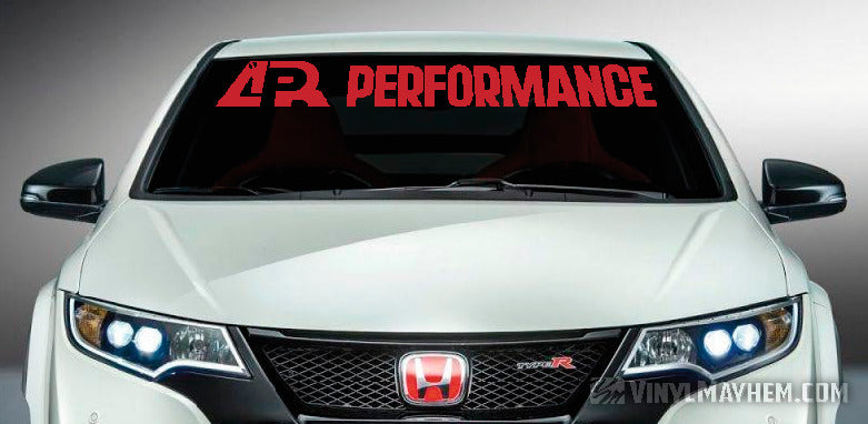 APR Performance vinyl windshield banner sticker