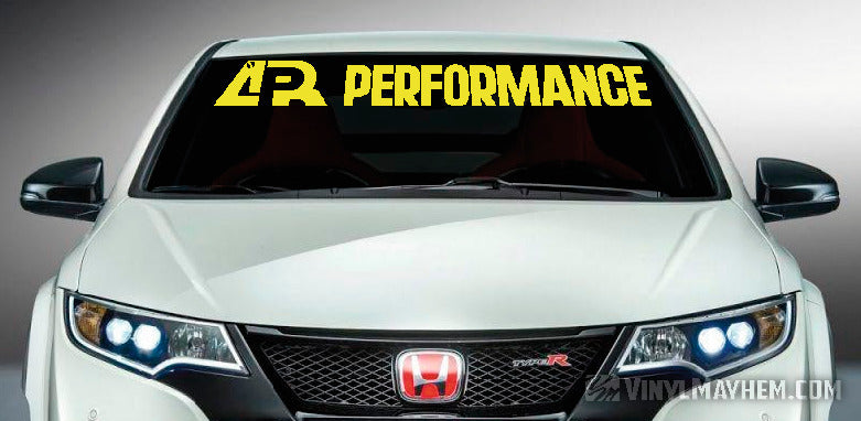 APR Performance vinyl windshield banner sticker