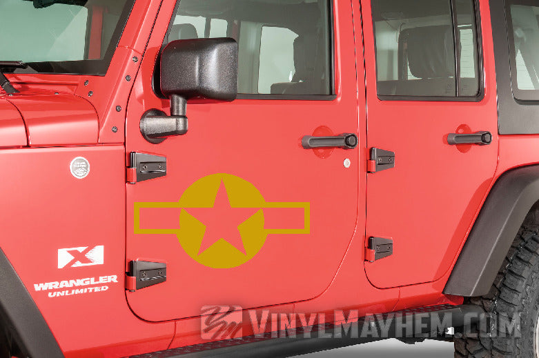 buy online Air Force Star vinyl sticker