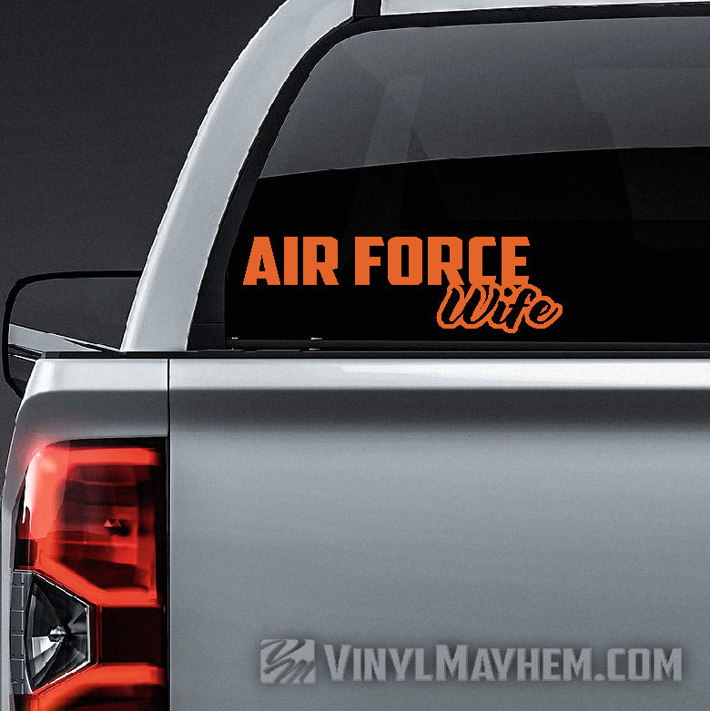 buy online Air Force Wife vinyl sticker