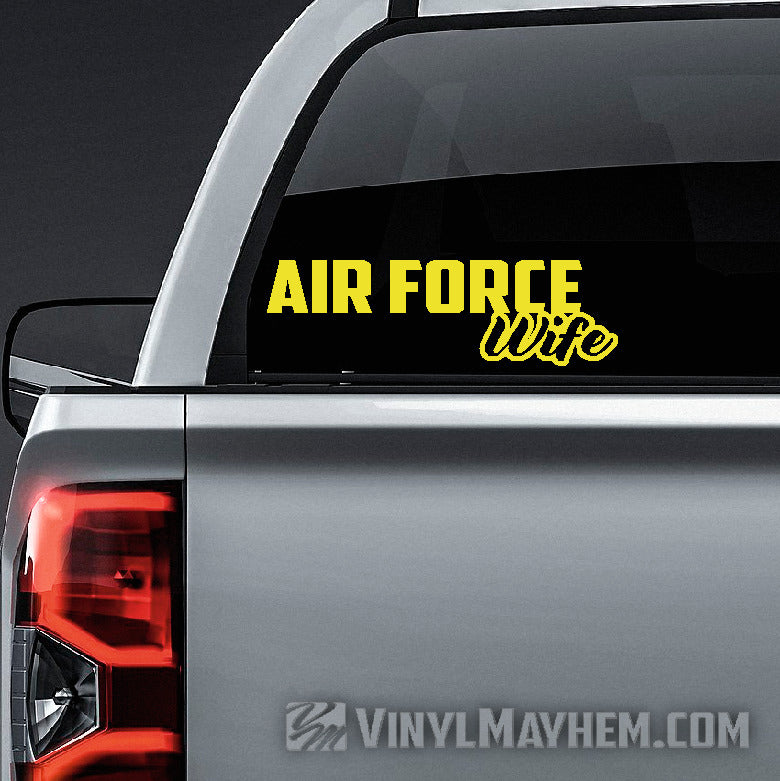 Air Force Wife vinyl sticker Vinyl Mayhem