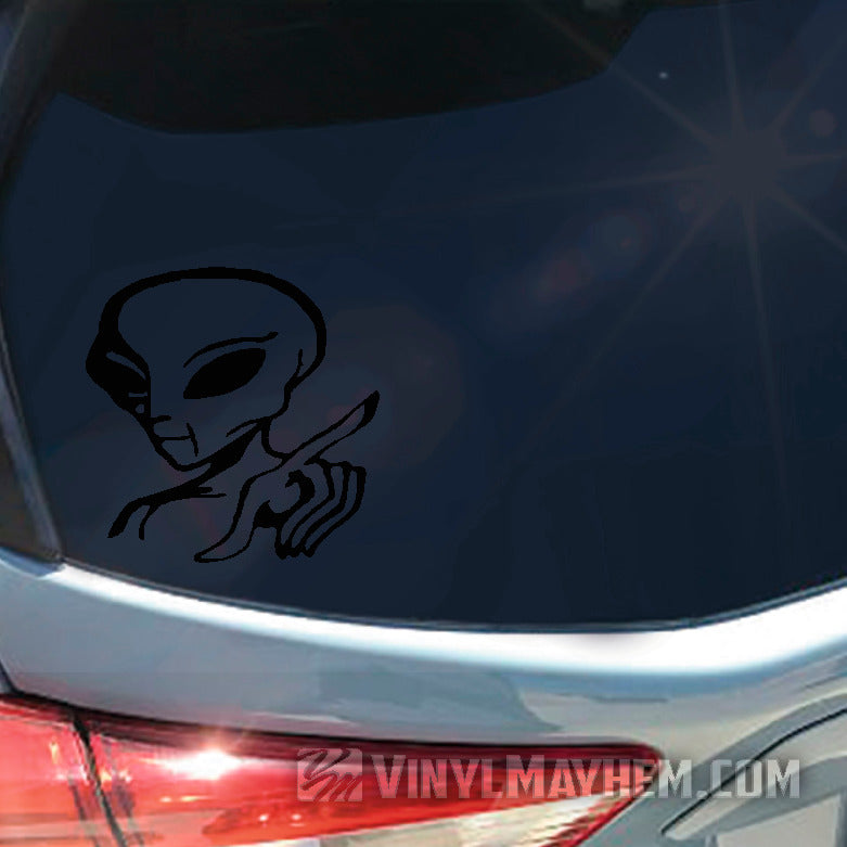 Alien vinyl sticker by vinyl mayhem