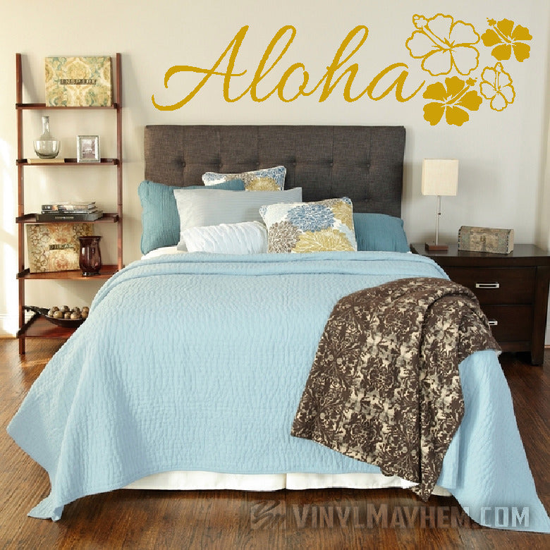 Hibiscus Flowers vinyl sticker