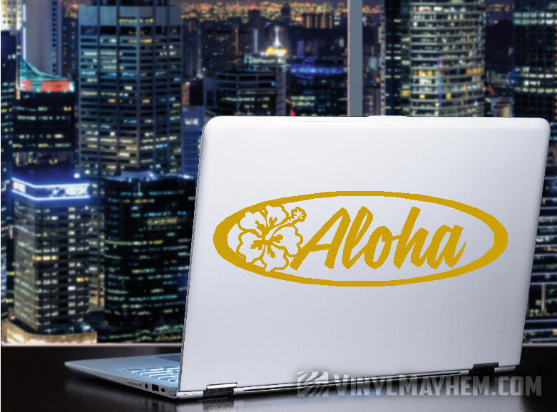 Aloha Hibiscus Flower vinyl stickers