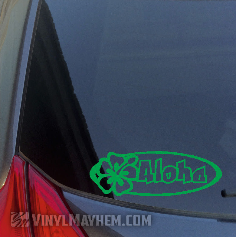 Aloha Hibiscus Flower vinyl sticker