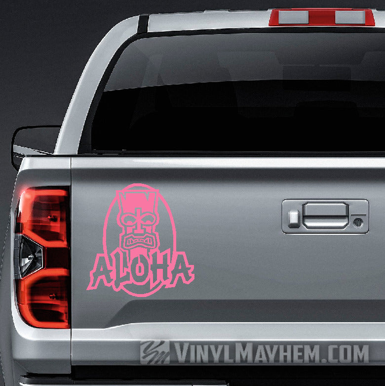 Aloha Tiki Hawaiian vinyl stickers