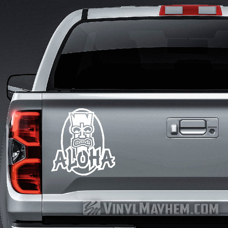 buy Aloha Tiki Hawaiian vinyl sticker online