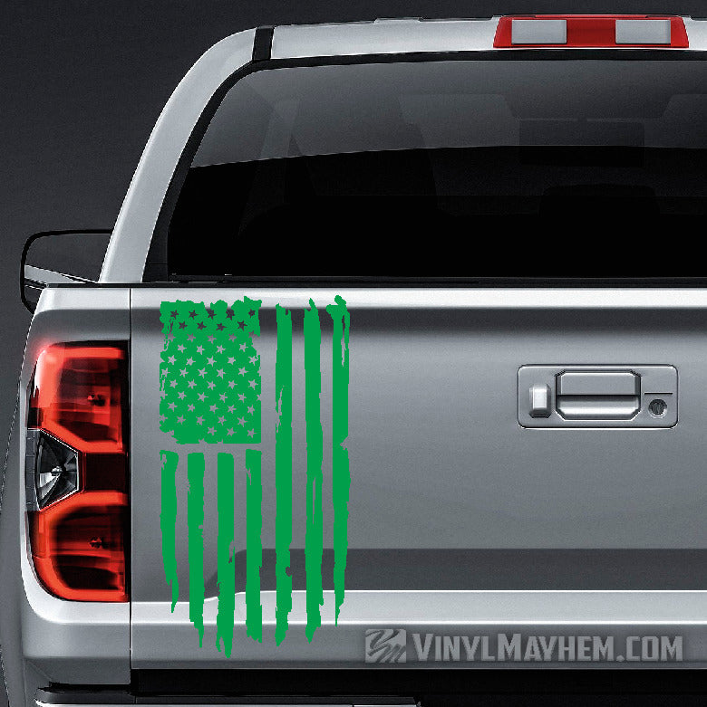 American Flag distressed truck tailgate vinyl sticker