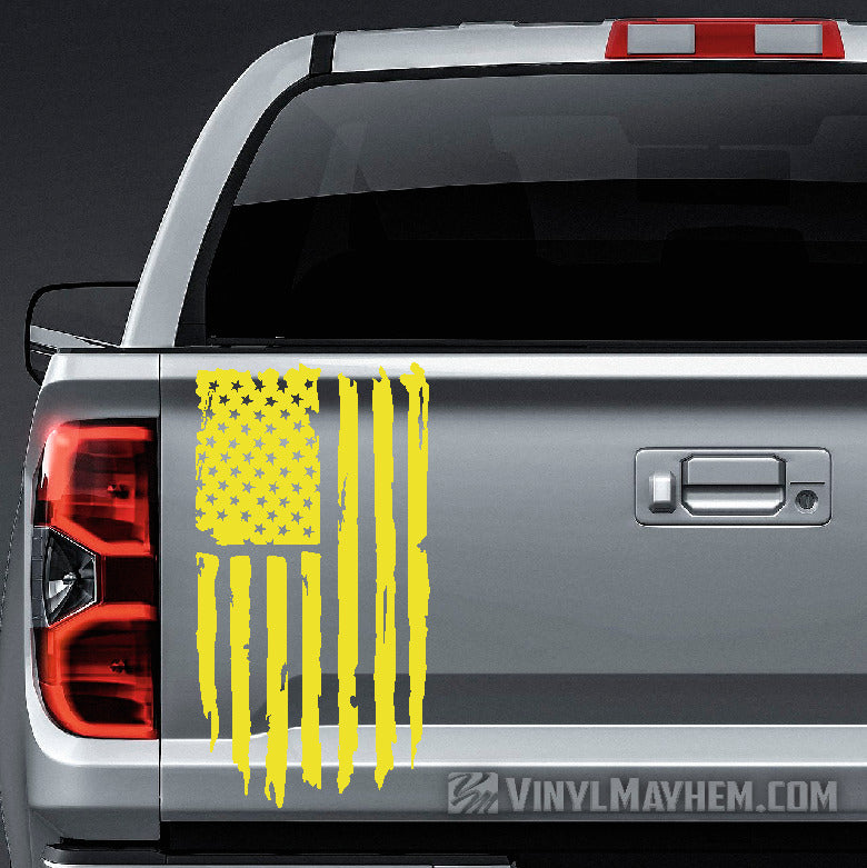 American Flag distressed truck tailgate vinyl stickers online