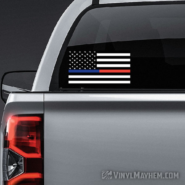 American flag First Responders sticker | Police Fire Department Decal ...